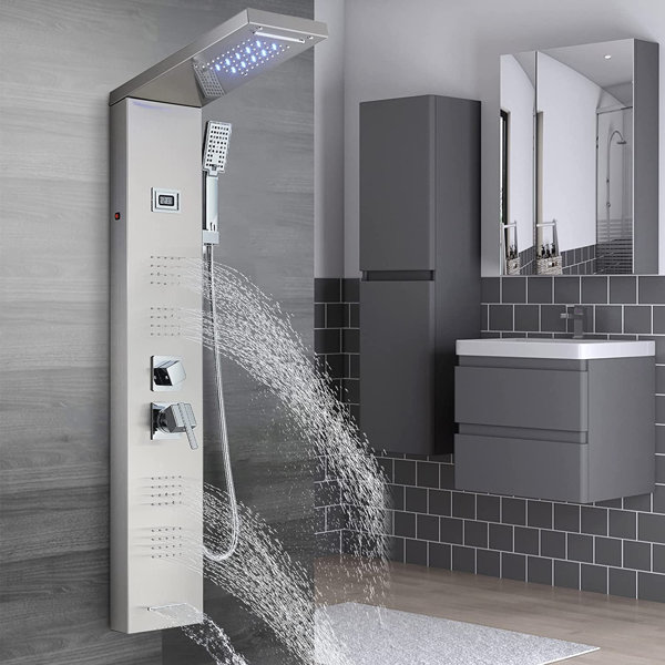 Senlesen 44.8'' Shower Panel with Fixed Shower Head Wayfair